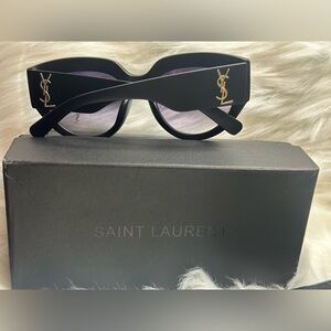 Saint Laurent SL Black Sunglasses w Logo on the side